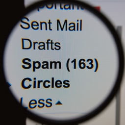 Spamordner bei den Emails