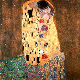 Weltberühmte Umarmung: Gustav Klimt, der Kuss (1907-1908)