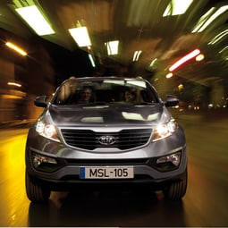 Sportage mit typischer Kia-Front.