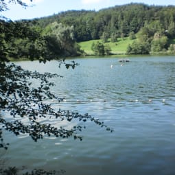 Idyllisch: Baden im Bichelsee.