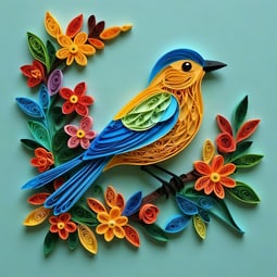 Quilling Vogel