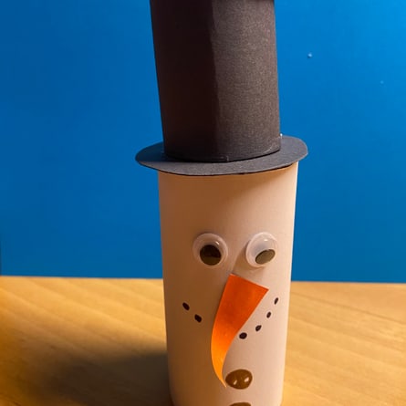 Kreativer Schneemann als Dekoration