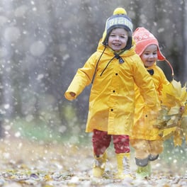 Draussen spielen bei Wind und Wetter