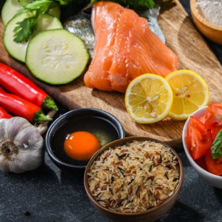 Zutaten parat für Kochen