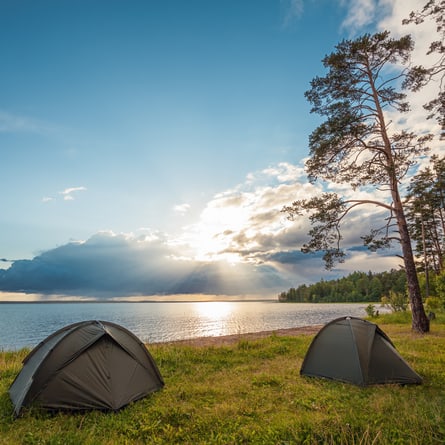 Das Camping bietet direkte Verbindung zur Natur