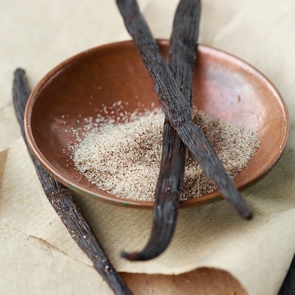 Couscous mit Vanille schmeckt als Dessert. 