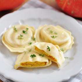 Fondue in Pasta eingepackt 