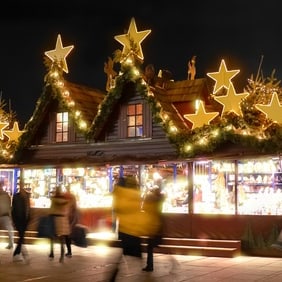 Wie schön die Vorweihnachtszeit funkelt 