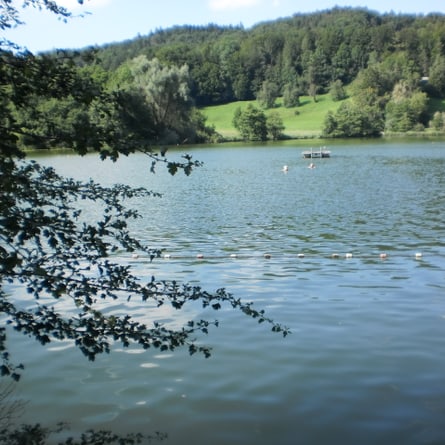 Idyllisch: Baden im Bichelsee.