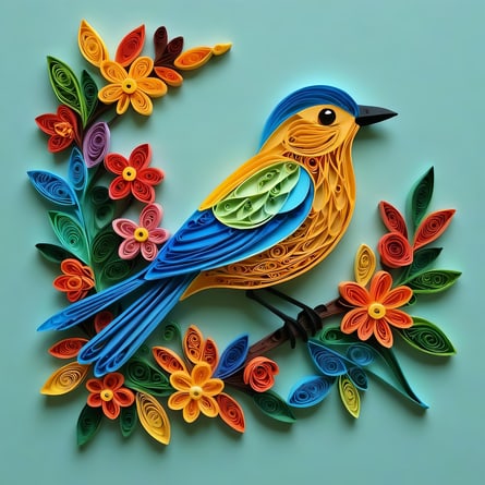 Quilling Vogel