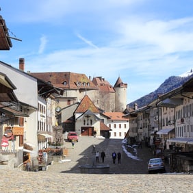 Das Städtchen Gruyères - ein besonders schöner Ort