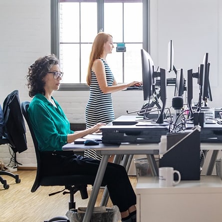 Richtig sitzen am Arbeitsplatz