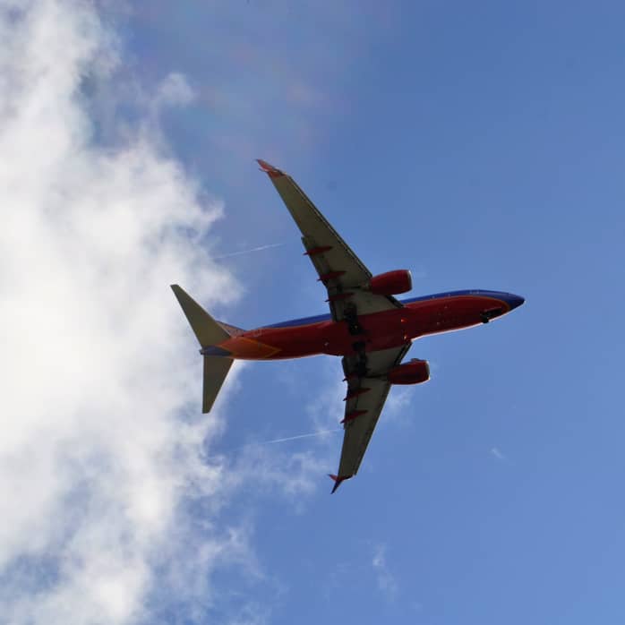 Flugzeug im Himmel